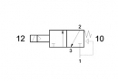 Разпределител 321 ME, 3/2, 1/8"