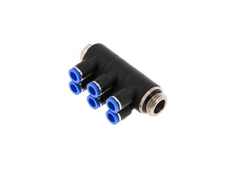 Разклонител 1/2" - 8 mm, 6 извода
