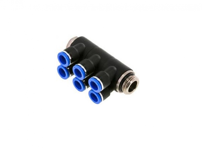 Разклонител 1/2" - 10 mm, 6 извода