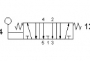 Разпределител 5223A ML90, 5/3, 1/4"
