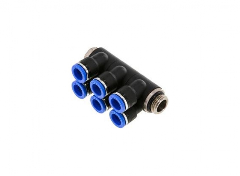 Разклонител 3/8" - 10 mm, 6 извода