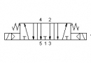 Разпределител 5223A  EE, 5/3, 1/4"