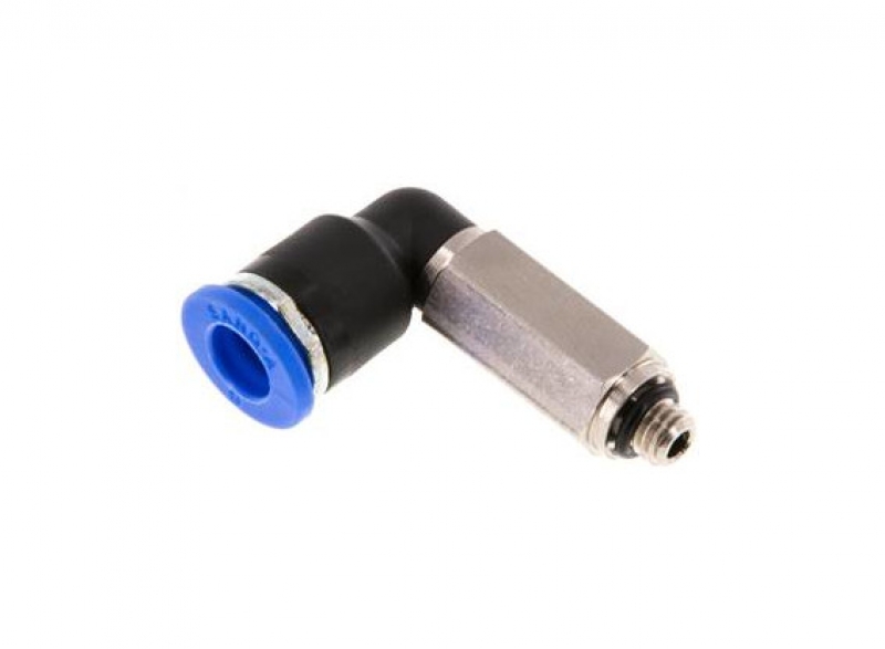 Elbow fitting  extended M5 - 6mm
