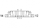 Разпределител 5213A EE, 5/3, 1/8"