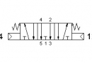 Разпределител 5243A CC, 5/3, 1/2"