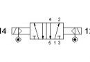 Разпределител 522 EE AS, 5/2, 1/4"