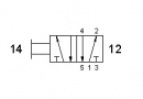 Разпределител 521 TT, 5/2, 1/8"