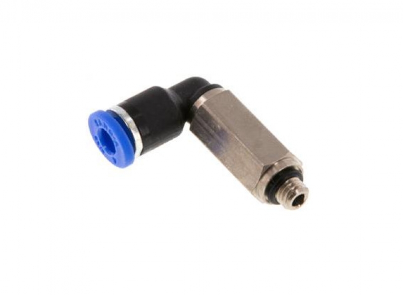 Elbow fitting  extended M5 - 4mm