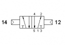 Разпределител 521 CC, 5/2, 1/8"