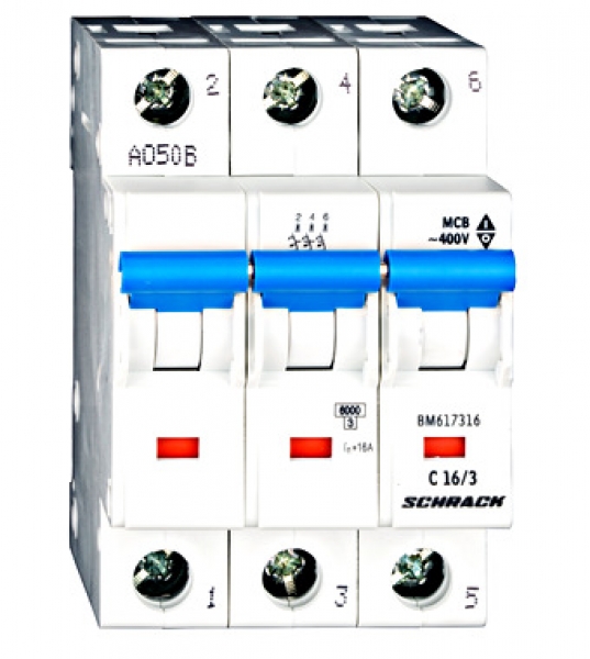 Миниатюрен автоматичен прекъсвач C 16/3 6kA