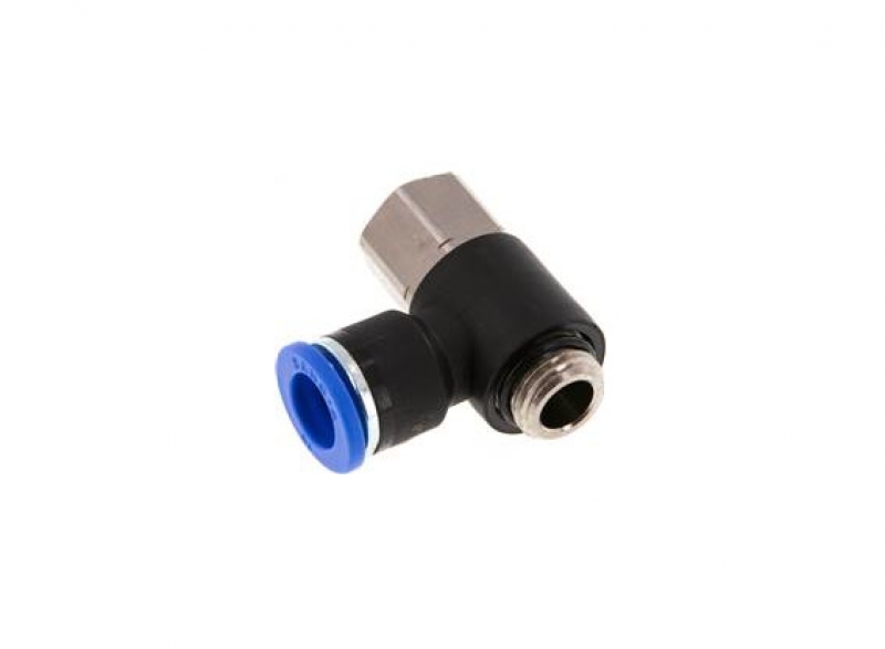 T-съединител, външна и вътрешна резба 1/4" - 10mm